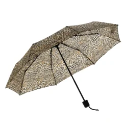 Regenschirm klein manuell Leopard 95 cm