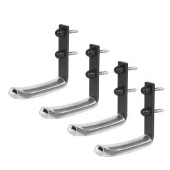 Reifen Wandhalterung 4er Set 10 x 10 cm schwarz