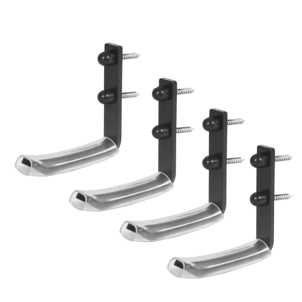 Reifen Wandhalterung 4er Set 10 x 10 cm schwarz