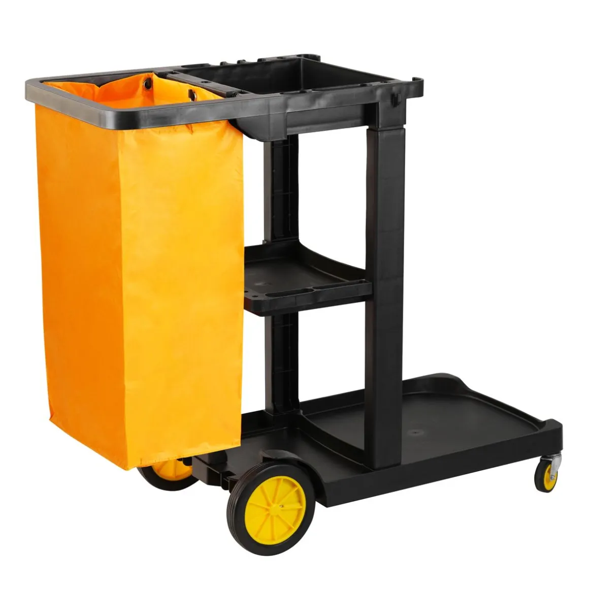 Reinigungswagen schwarz/orange