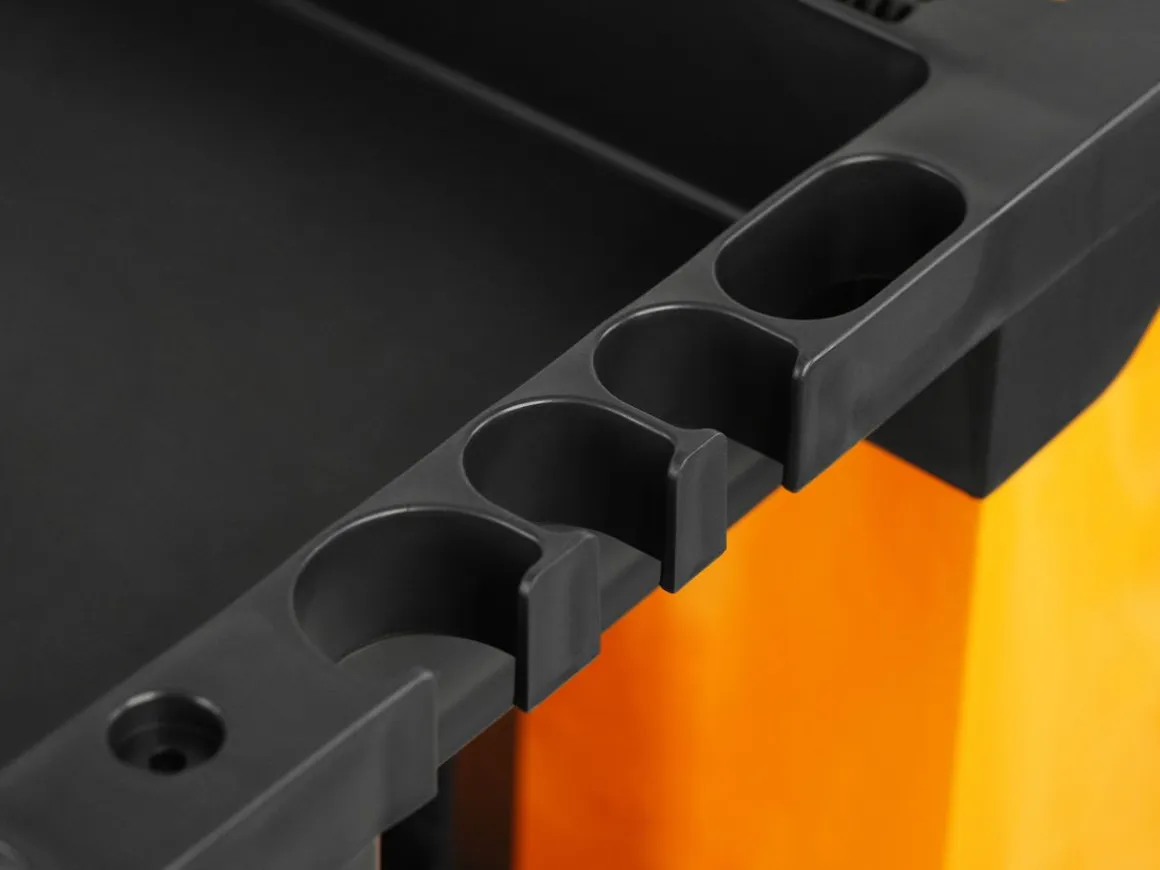 Reinigungswagen schwarz/orange