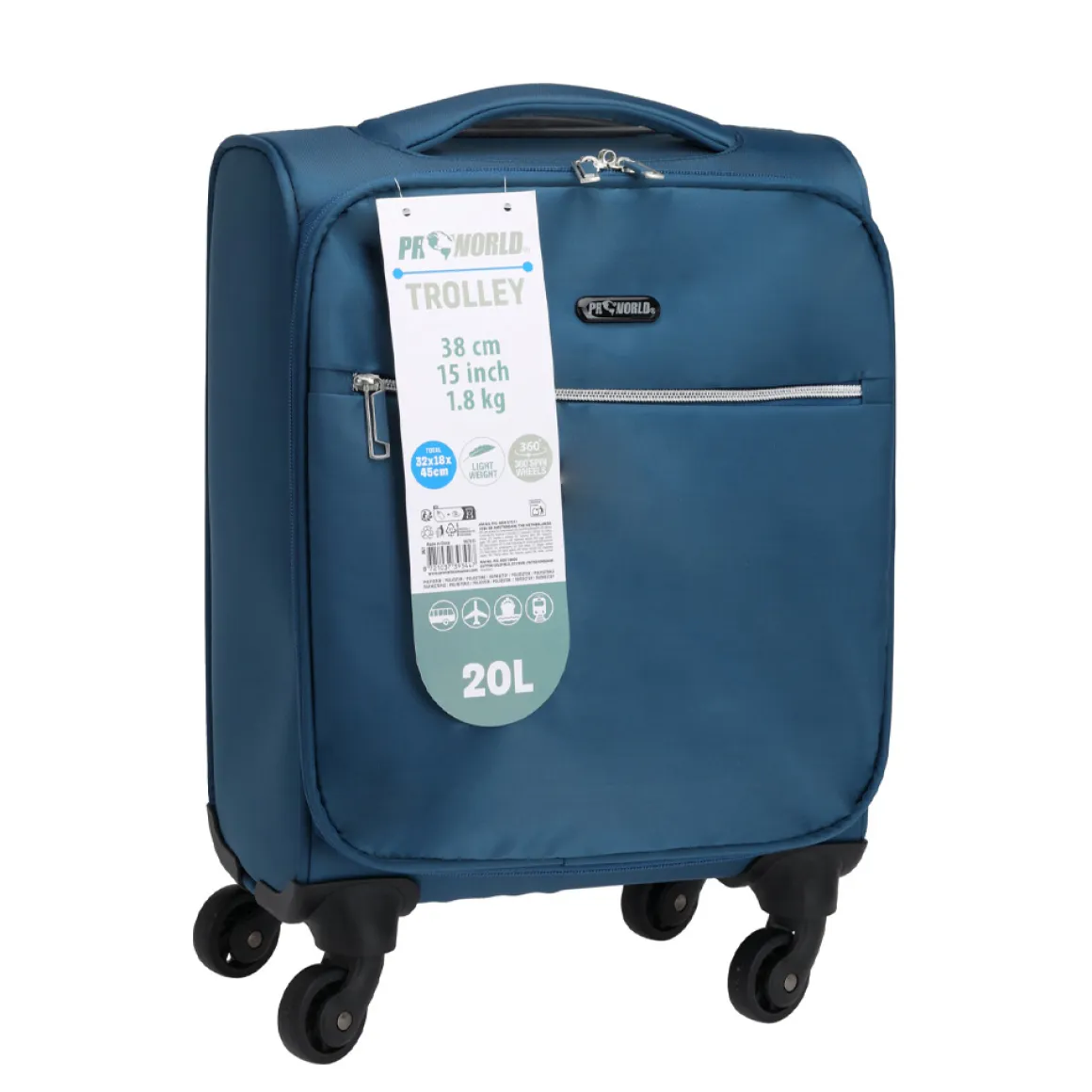 Reisekoffer Grösse S 20L blau