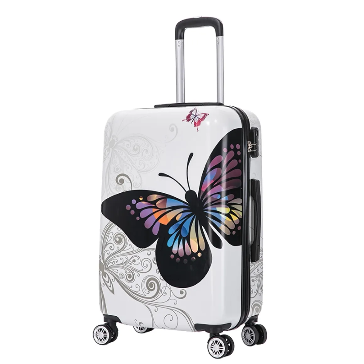 Reisekoffer Hartschalenkoffer BUTTERFLY 3er Set