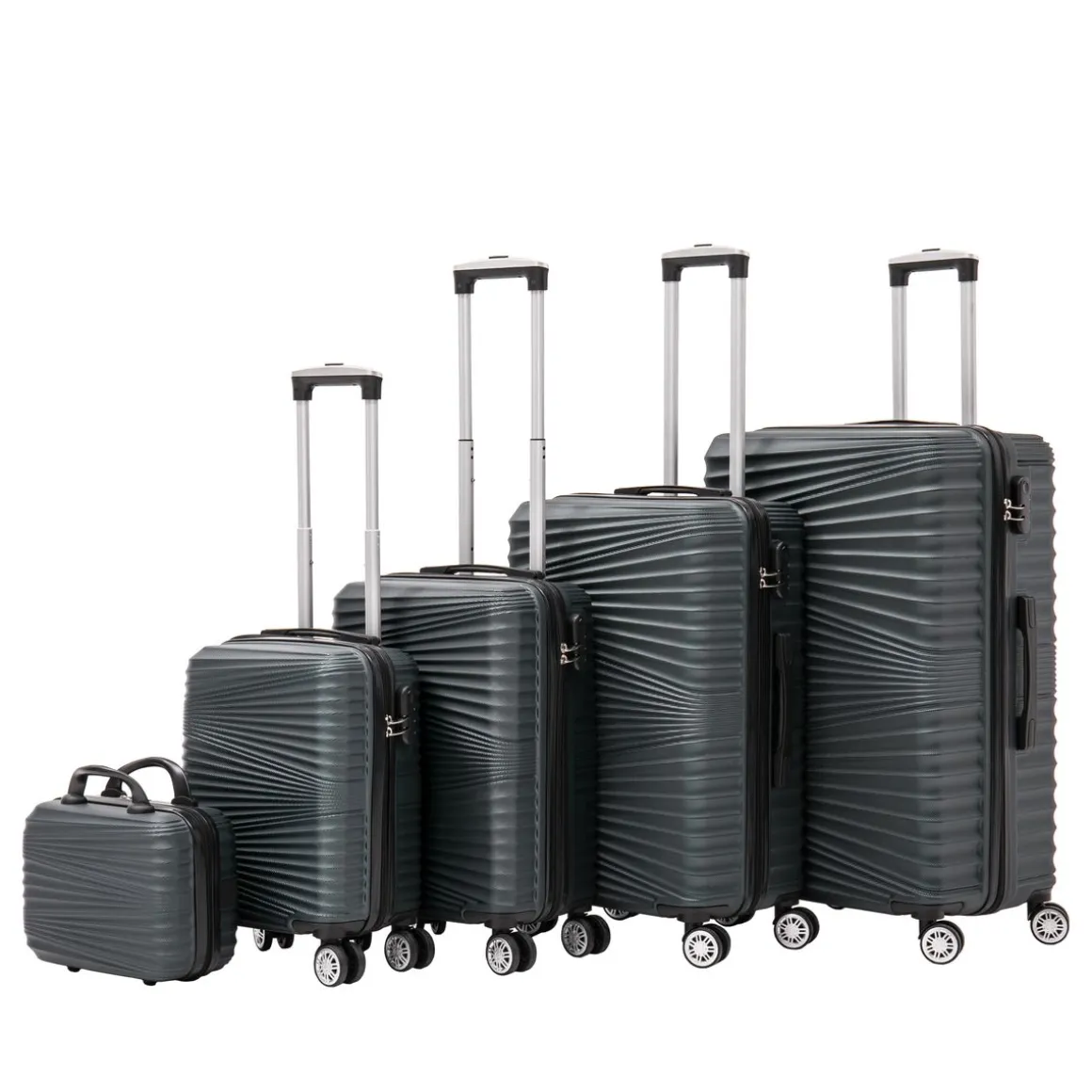 Reisekoffer Hartschalenkoffer NIA 5er Set smaragd