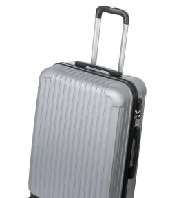 Reisekoffer Hartschalenkoffer LINN 5er Set silber