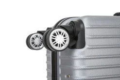 Reisekoffer Hartschalenkoffer LINN 5er Set silber