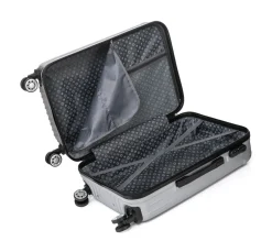 Reisekoffer Hartschalenkoffer LINN 5er Set silber