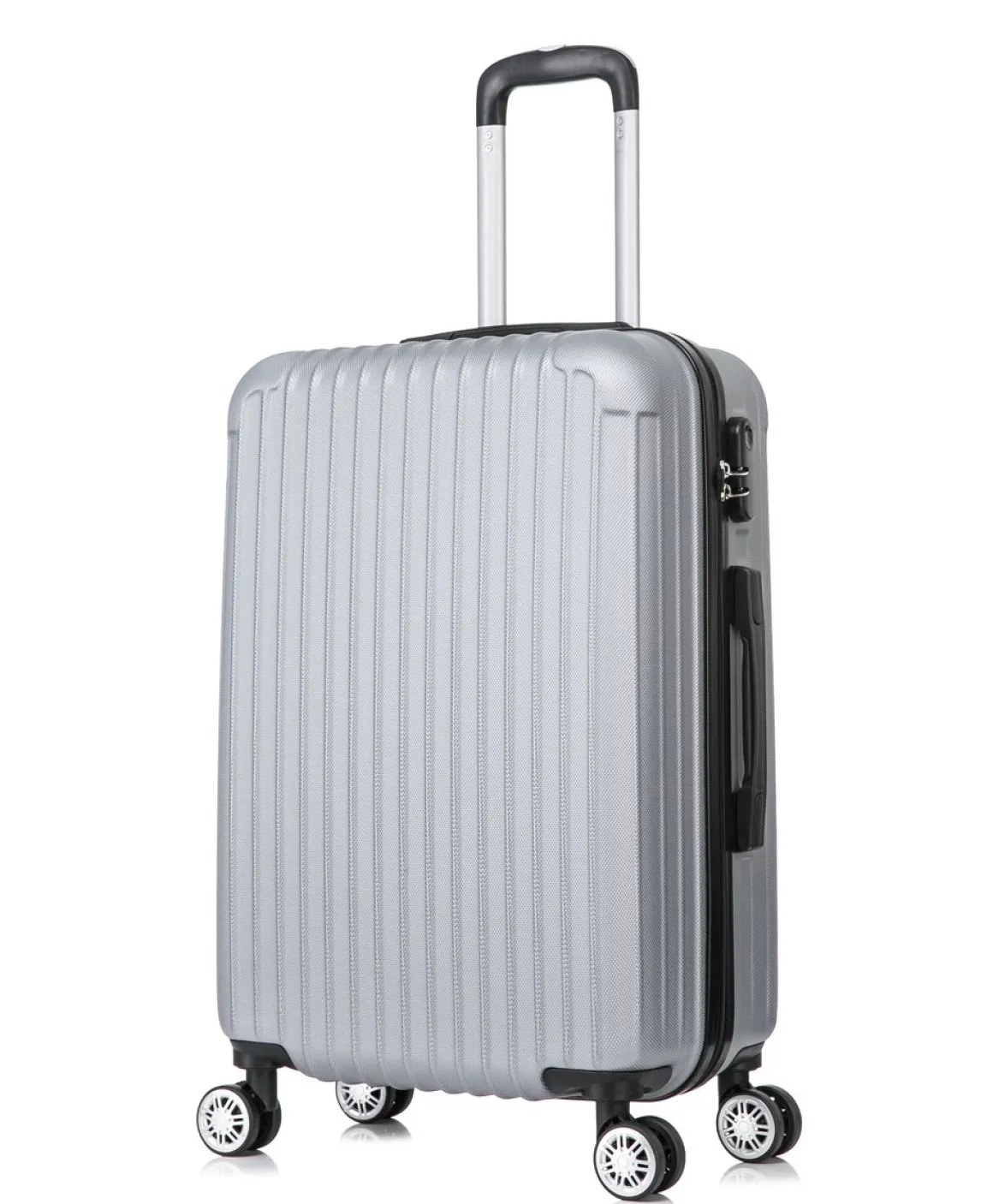 Reisekoffer Hartschalenkoffer LINN 5er Set silber