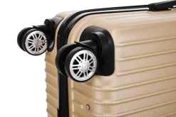 Reisekoffer Hartschalenkoffer LINN 3er Set champagner