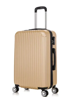Reisekoffer Hartschalenkoffer LINN 3er Set champagner