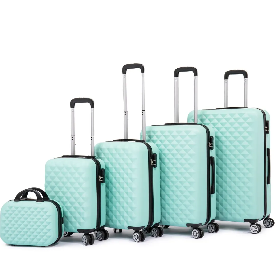 Reisekoffer Hartschalenkoffer AMY 5er Set mint