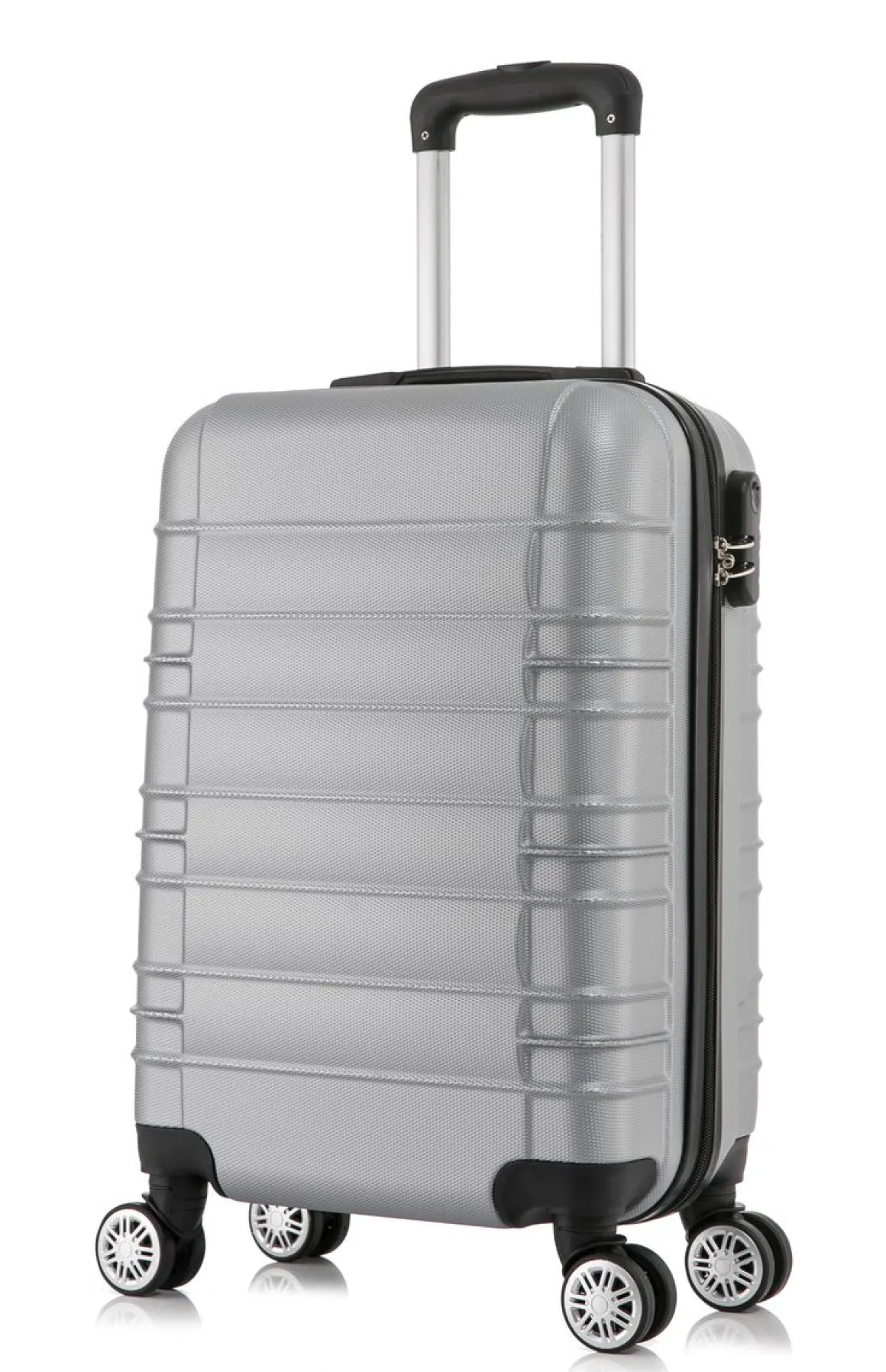 Reisekoffer Hartschalenkoffer AVA 4er Set silber