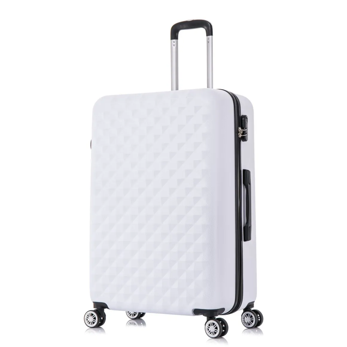 Reisekoffer Hartschalenkoffer AMY 3er Set weiss