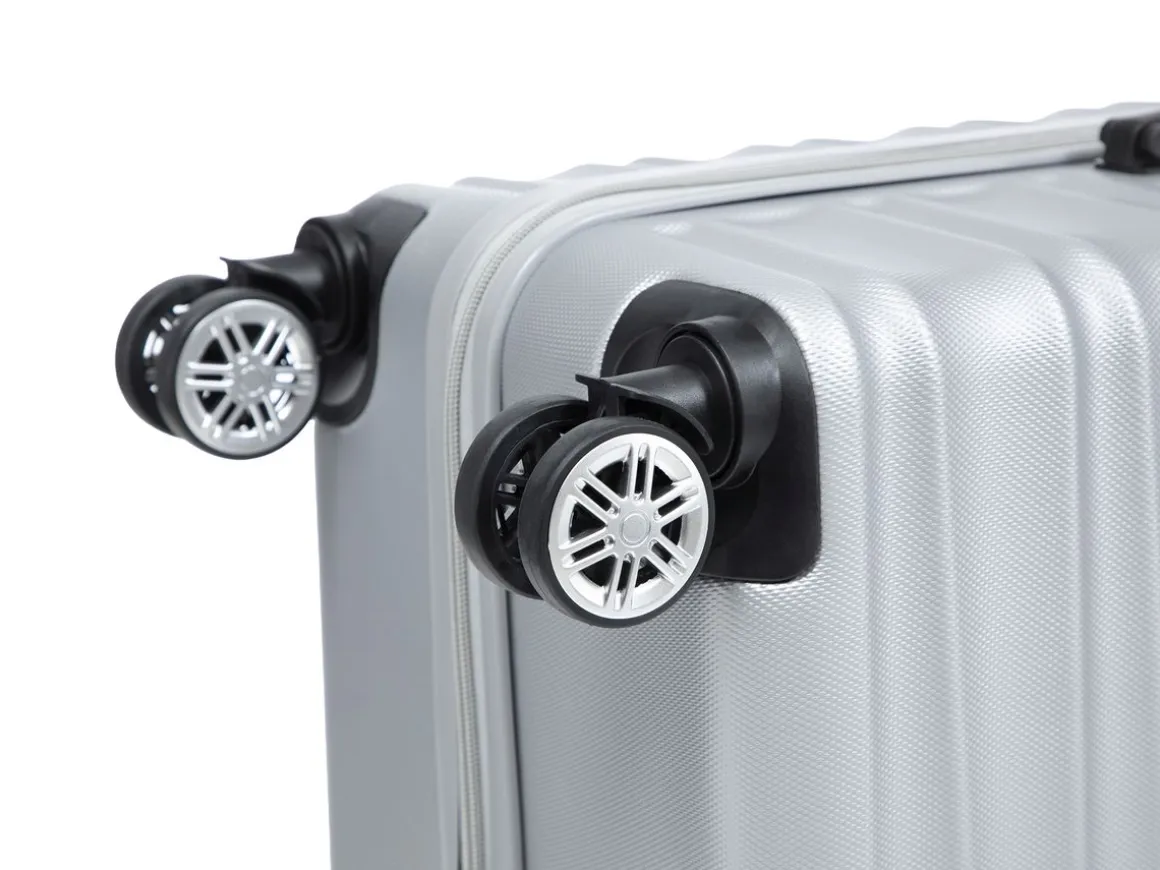 Reisekoffer Hartschalenkoffer DUNE Grösse XL silber