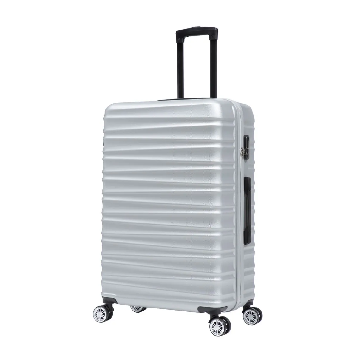 Reisekoffer Hartschalenkoffer DUNE Grösse XL silber
