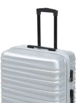 Reisekoffer Hartschalenkoffer DUNE Grösse XL silber