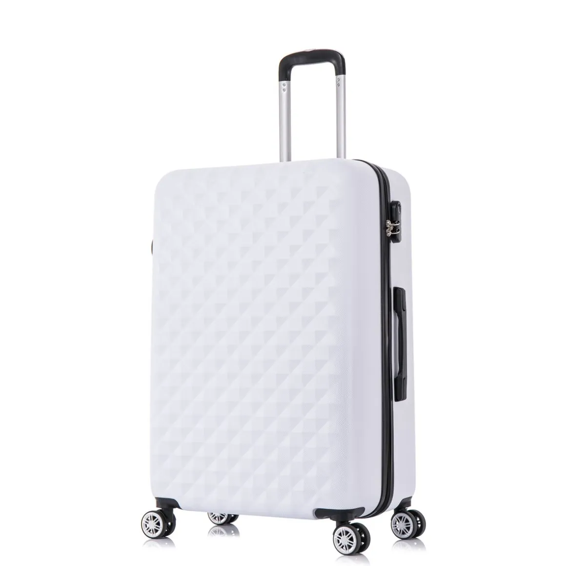 Reisekoffer Hartschalenkoffer AMY 5er Set weiss