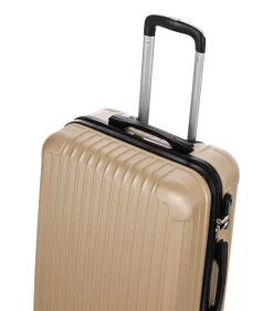 Reisekoffer Hartschalenkoffer LINN 5er Set champagner