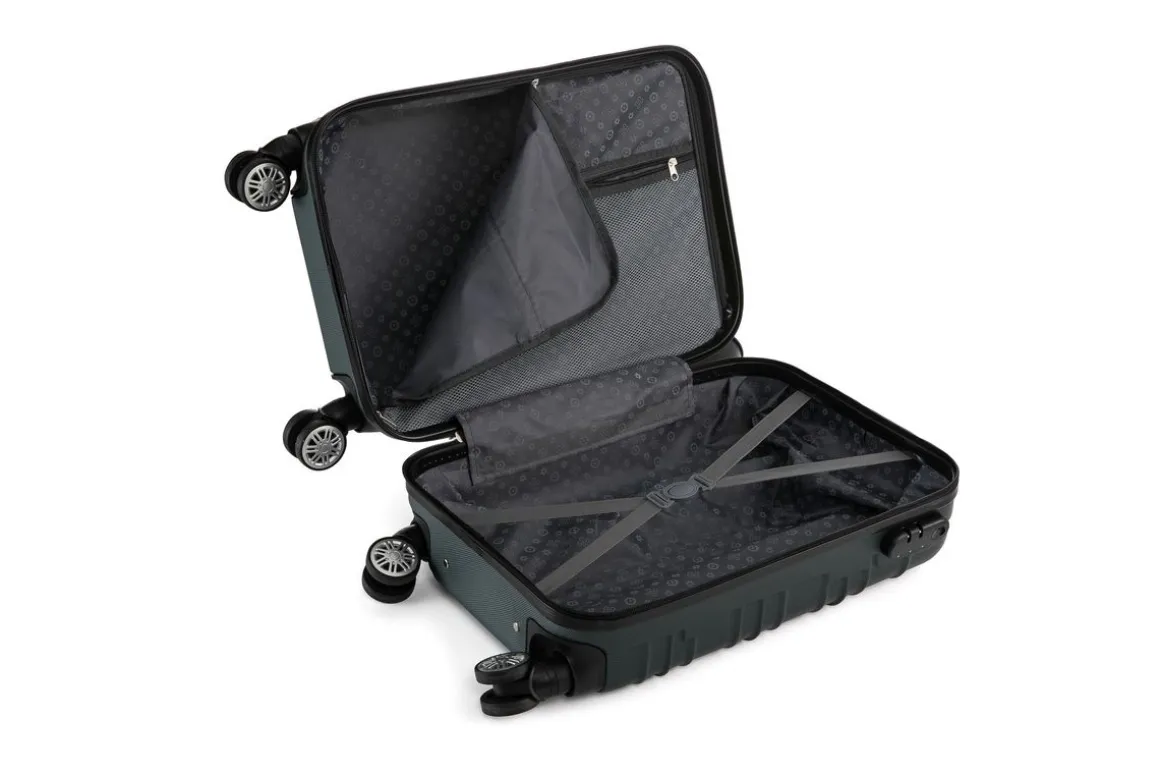 Reisekoffer Hartschalenkoffer AVA 5er Set smaragd