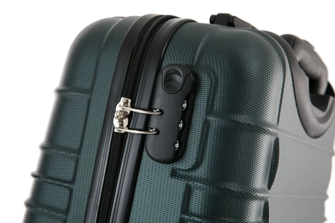 Reisekoffer Hartschalenkoffer AVA 5er Set smaragd