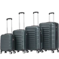 Reisekoffer Hartschalenkoffer AVA 4er Set smaragd