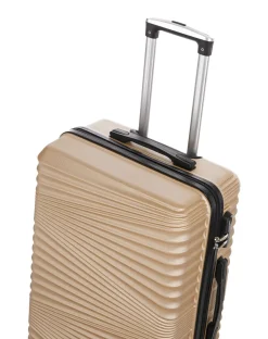 Reisekoffer Hartschalenkoffer NIA 3er Set champagner