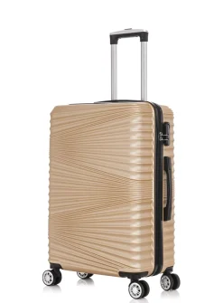 Reisekoffer Hartschalenkoffer NIA 3er Set champagner