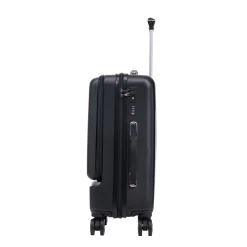Reisekoffer Hartschalenkoffer mit Laptopfach DRAKE Grösse M schwarz