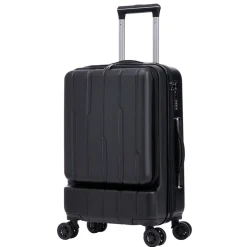 Reisekoffer Hartschalenkoffer mit Laptopfach DRAKE Grösse M schwarz