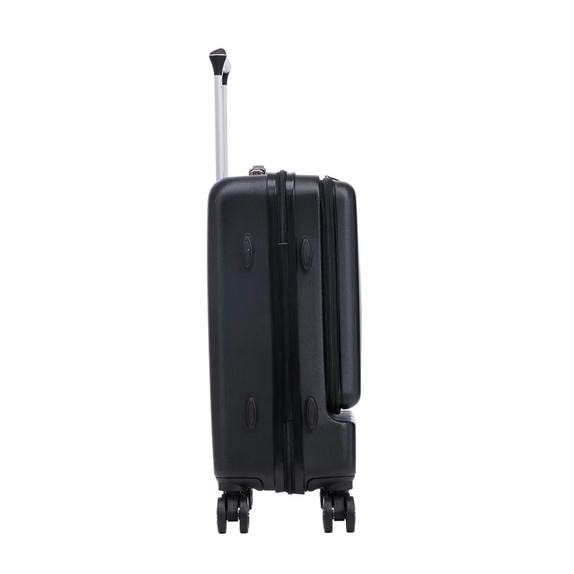 Reisekoffer Hartschalenkoffer mit Laptopfach DRAKE Grösse M schwarz