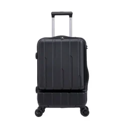 Reisekoffer Hartschalenkoffer mit Laptopfach DRAKE Grösse M schwarz
