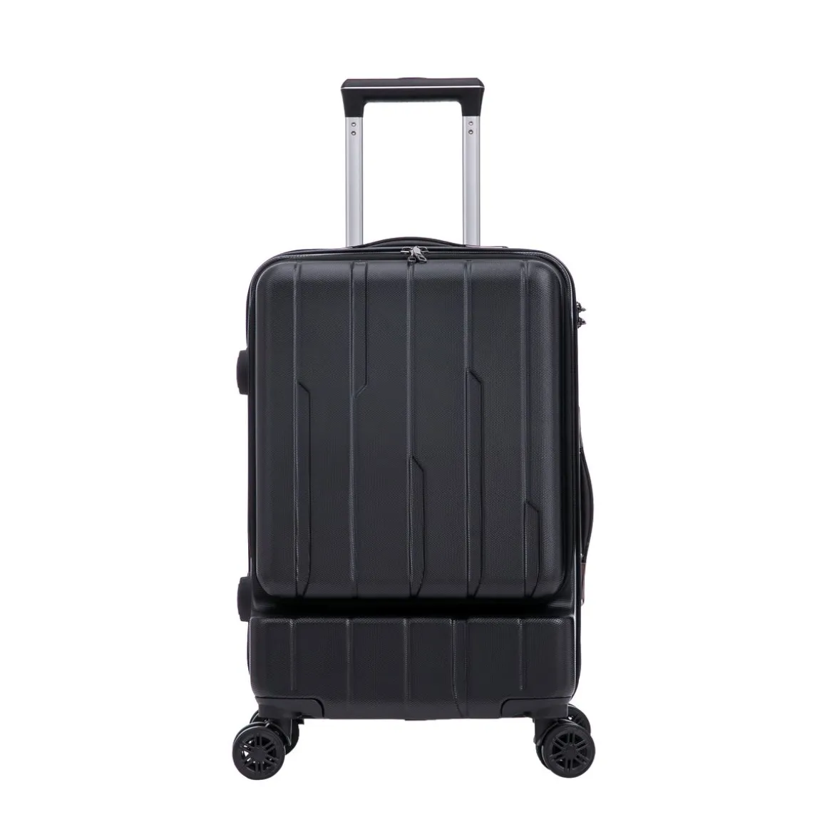 Reisekoffer Hartschalenkoffer mit Laptopfach DRAKE Grösse M schwarz