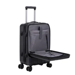 Reisekoffer Hartschalenkoffer mit Laptopfach DRAKE Grösse M schwarz
