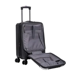 Reisekoffer Hartschalenkoffer mit Laptopfach LIMMA Grösse M schwarz