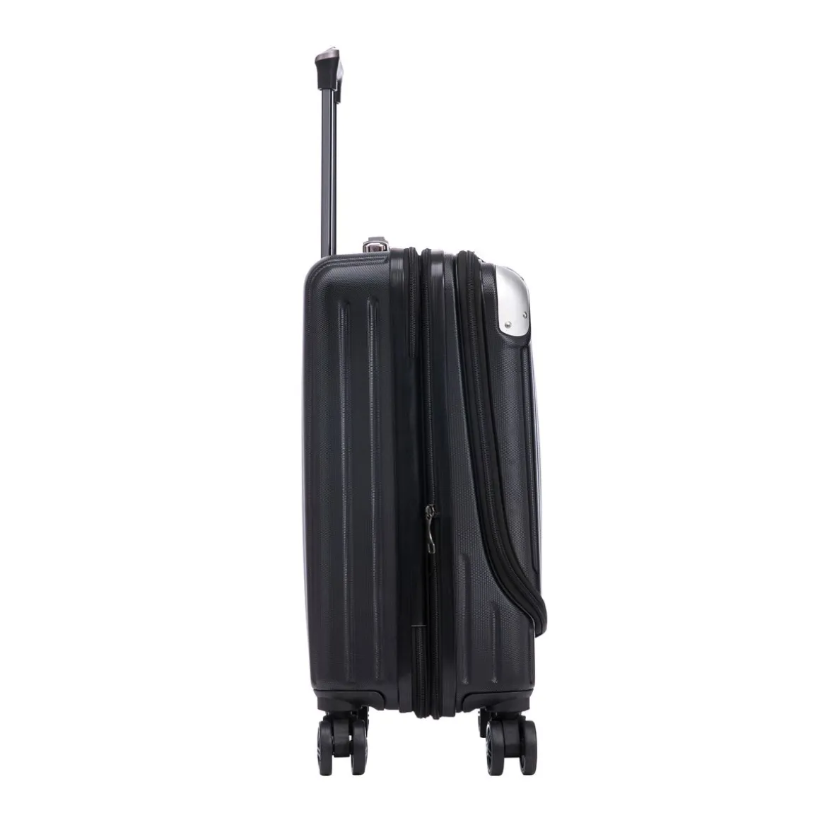 Reisekoffer Hartschalenkoffer mit Laptopfach LIMMA Grösse M schwarz