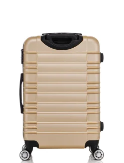 Reisekoffer Hartschalenkoffer AVA 3er Set champagner