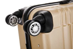 Reisekoffer Hartschalenkoffer AVA 3er Set champagner