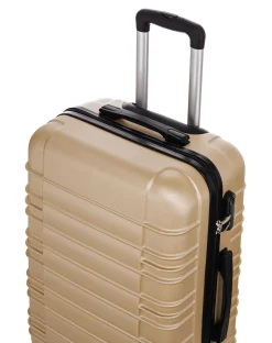 Reisekoffer Hartschalenkoffer AVA 3er Set champagner