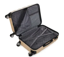 Reisekoffer Hartschalenkoffer AVA 3er Set champagner