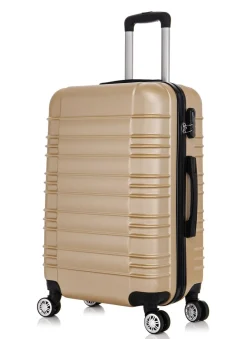 Reisekoffer Hartschalenkoffer AVA 3er Set champagner