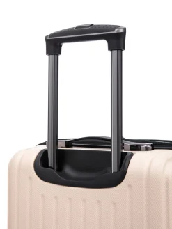 Reisekoffer Hartschalenkoffer mit Laptopfach LIMMA Grösse M beige