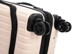 Reisekoffer Hartschalenkoffer mit Laptopfach LIMMA Grösse M beige