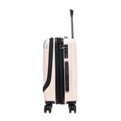 Reisekoffer Hartschalenkoffer mit Laptopfach LIMMA Grösse M beige