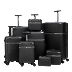 Reisekoffer Hartschalenkoffer VIRELLA 8er Set schwarz