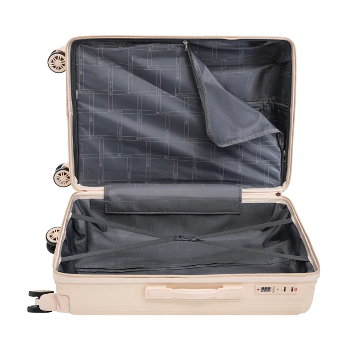 Reisekoffer Hartschalenkoffer VIRELLA 8er Set beige