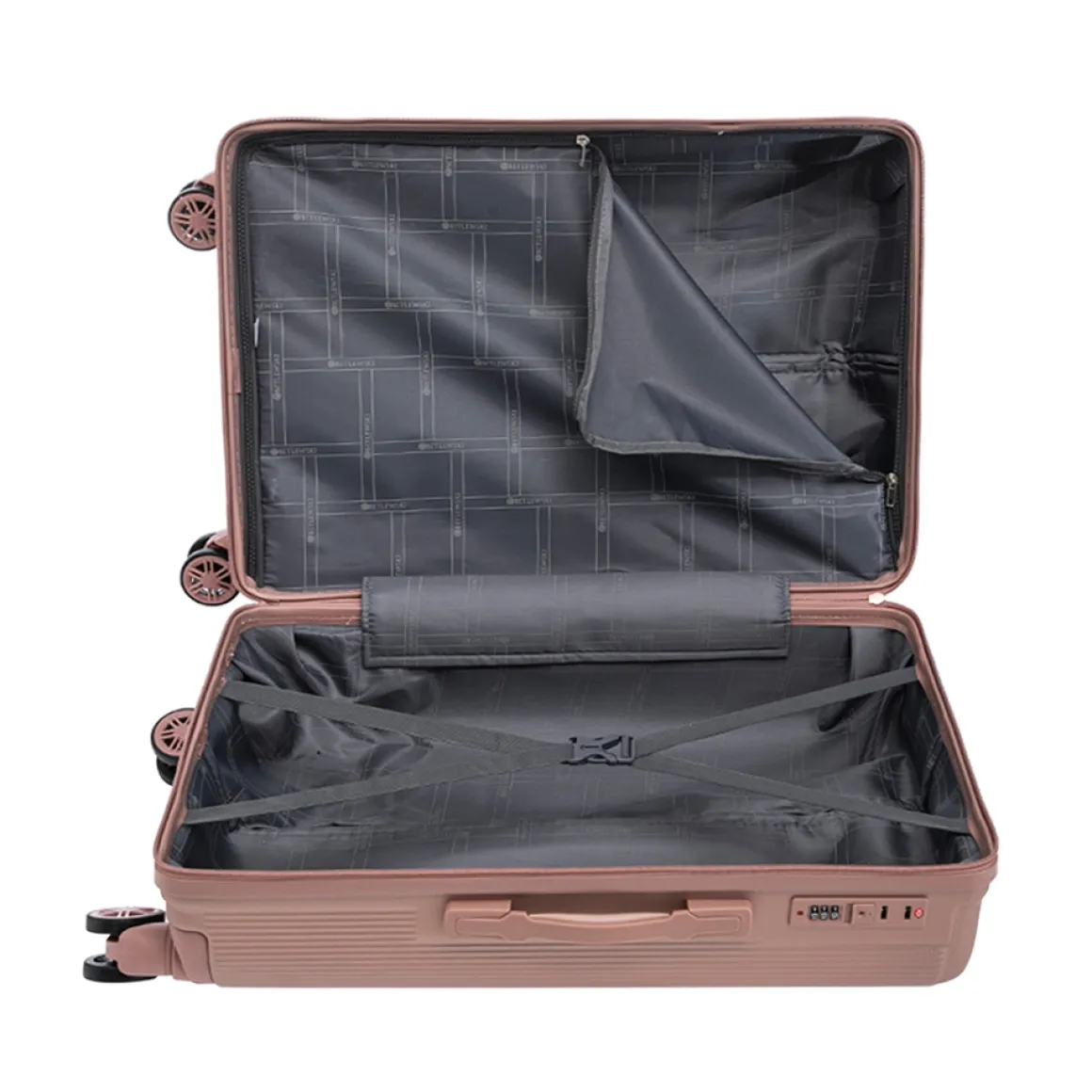 Reisekoffer Hartschalenkoffer VIRELLA 8er Set roségold