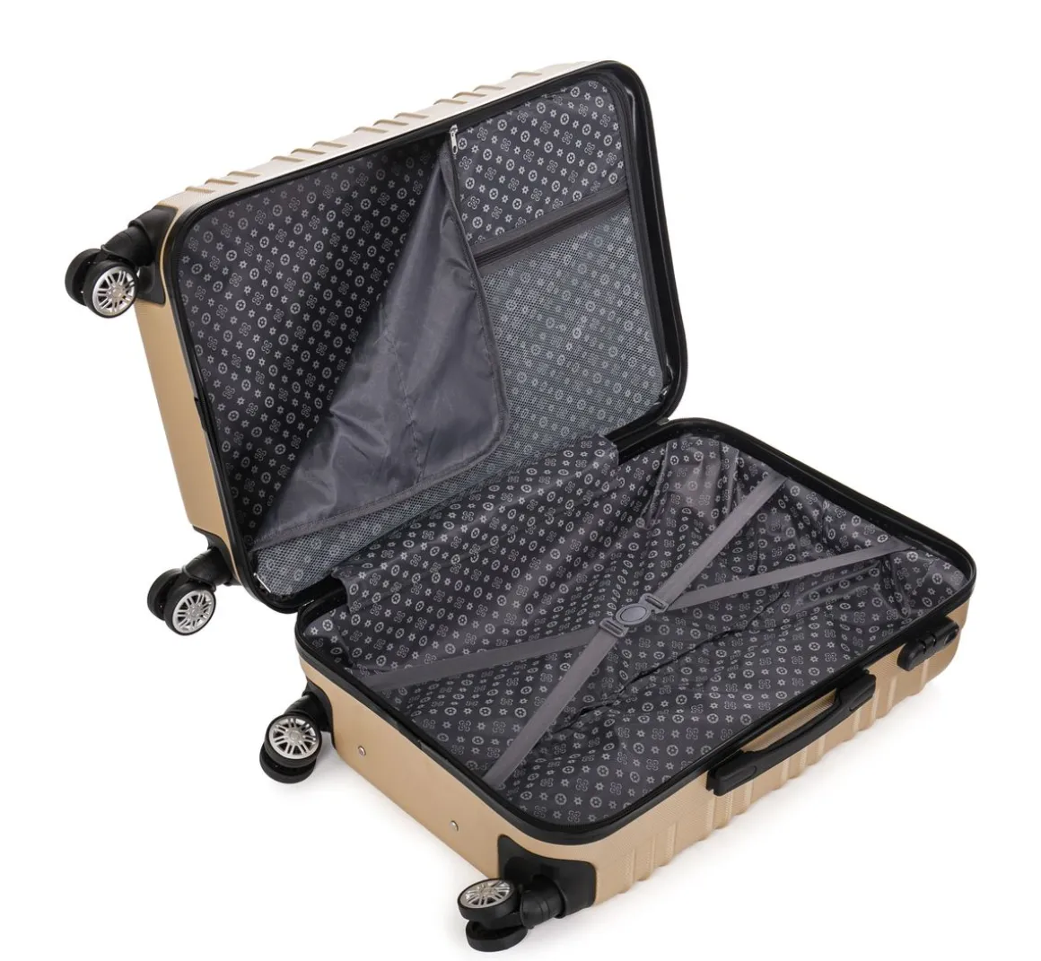 Reisekoffer Hartschalenkoffer AVA 4er Set champagner