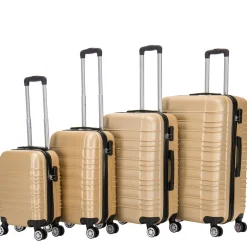 Reisekoffer Hartschalenkoffer AVA 4er Set champagner