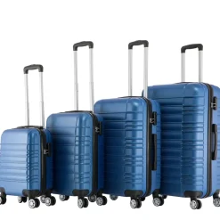 Reisekoffer Hartschalenkoffer AVA 4er Set blau