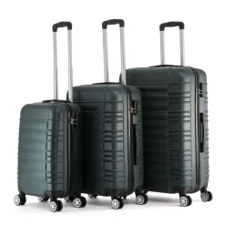 Reisekoffer Hartschalenkoffer AVA 3er Set smaragd